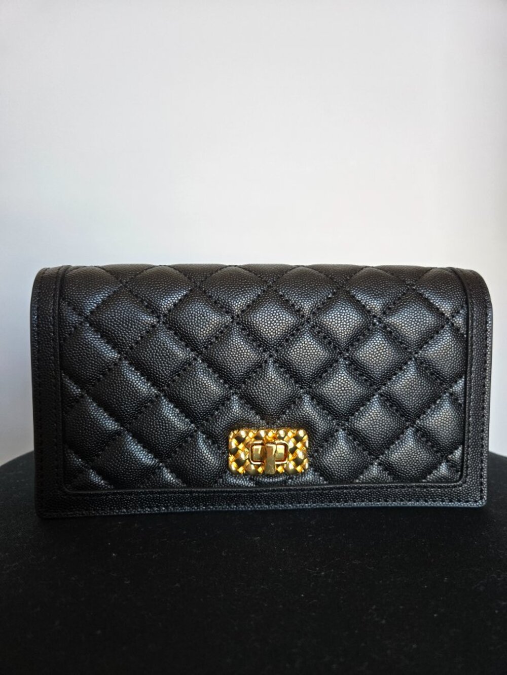 Charles & Keith Micaela Quilted Long Wallet - Black - Picture 2 of 10